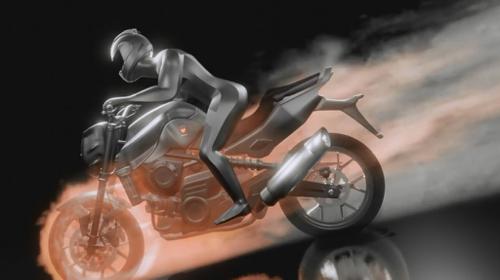 Motorcycle Fire Logo Reveal - Blender 2.8 preview image
